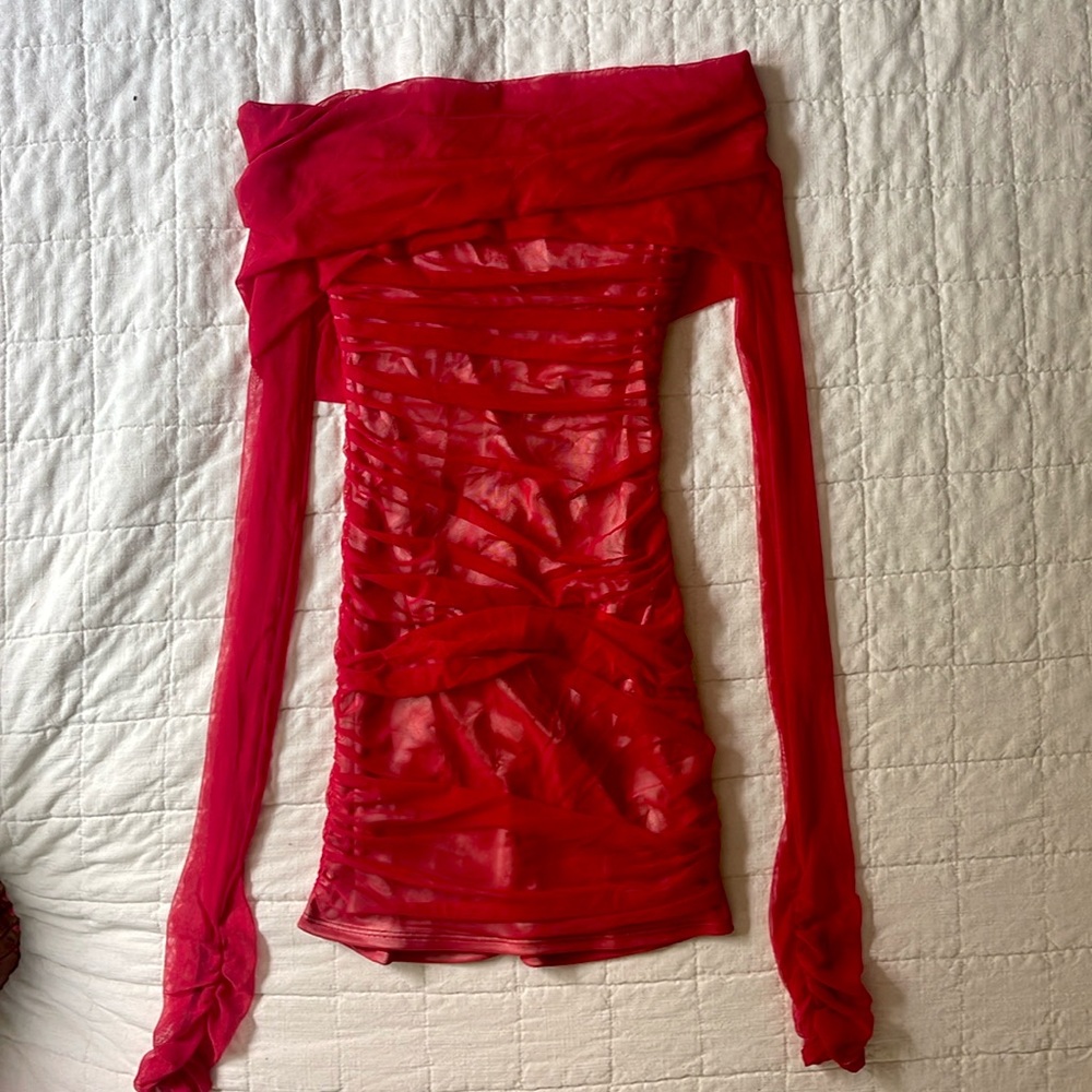 Red Lucy in the Sky dress